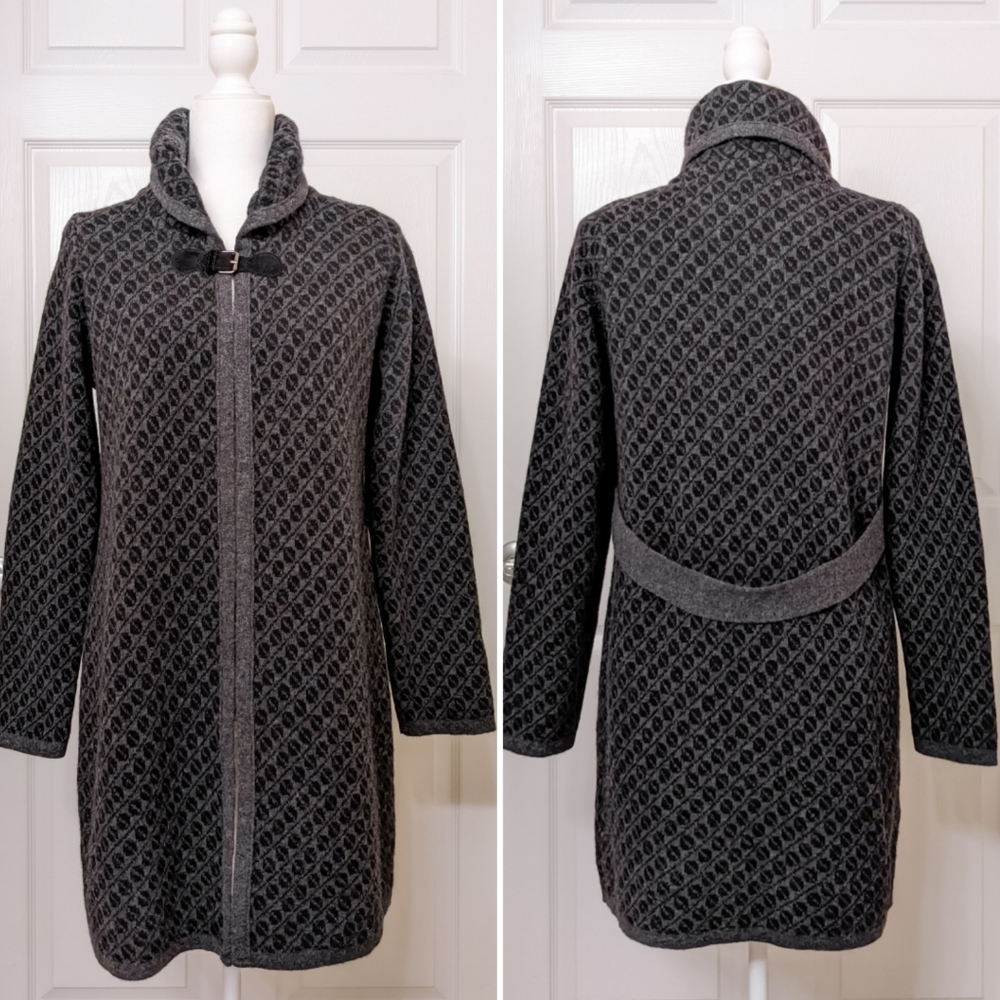 CHIARAMENTE Italian Wool Sweater Jacket